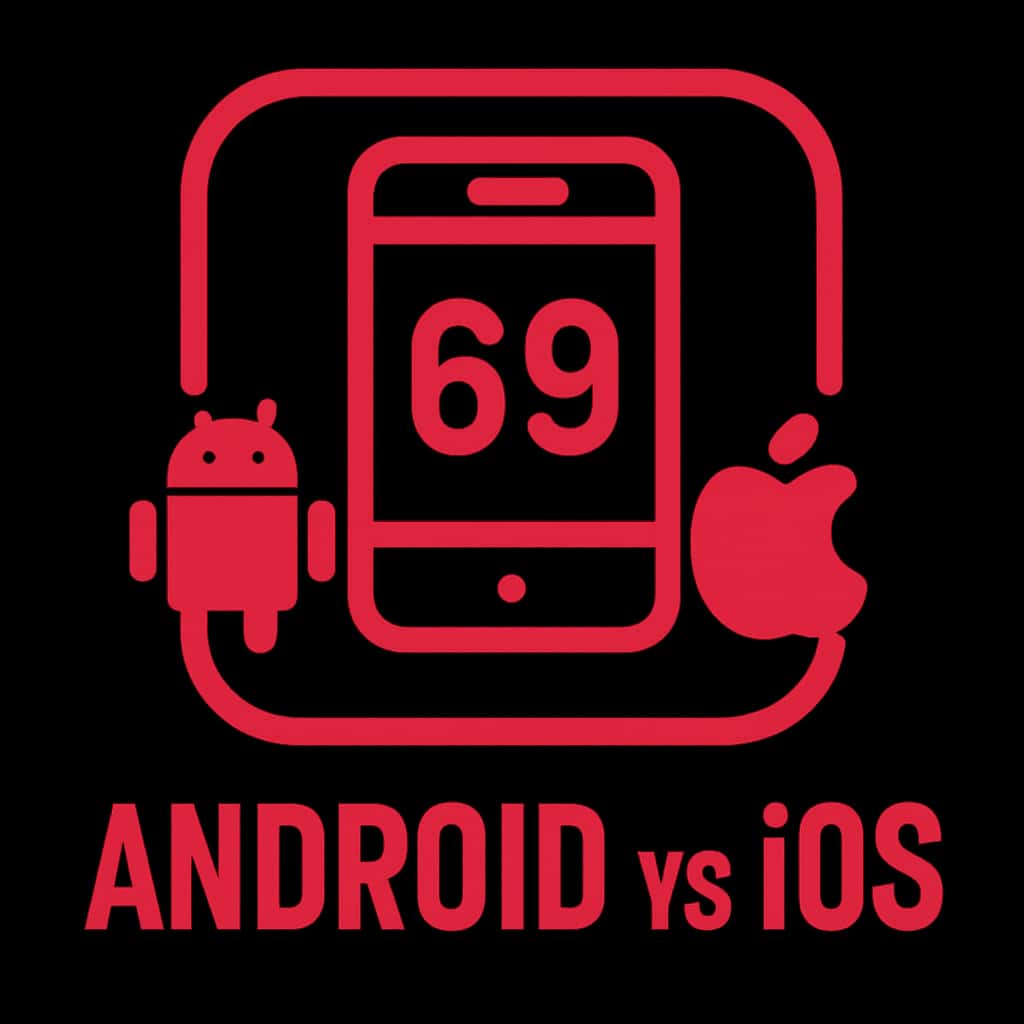 Icon representing the 69 Lottery app on Android and iOS.