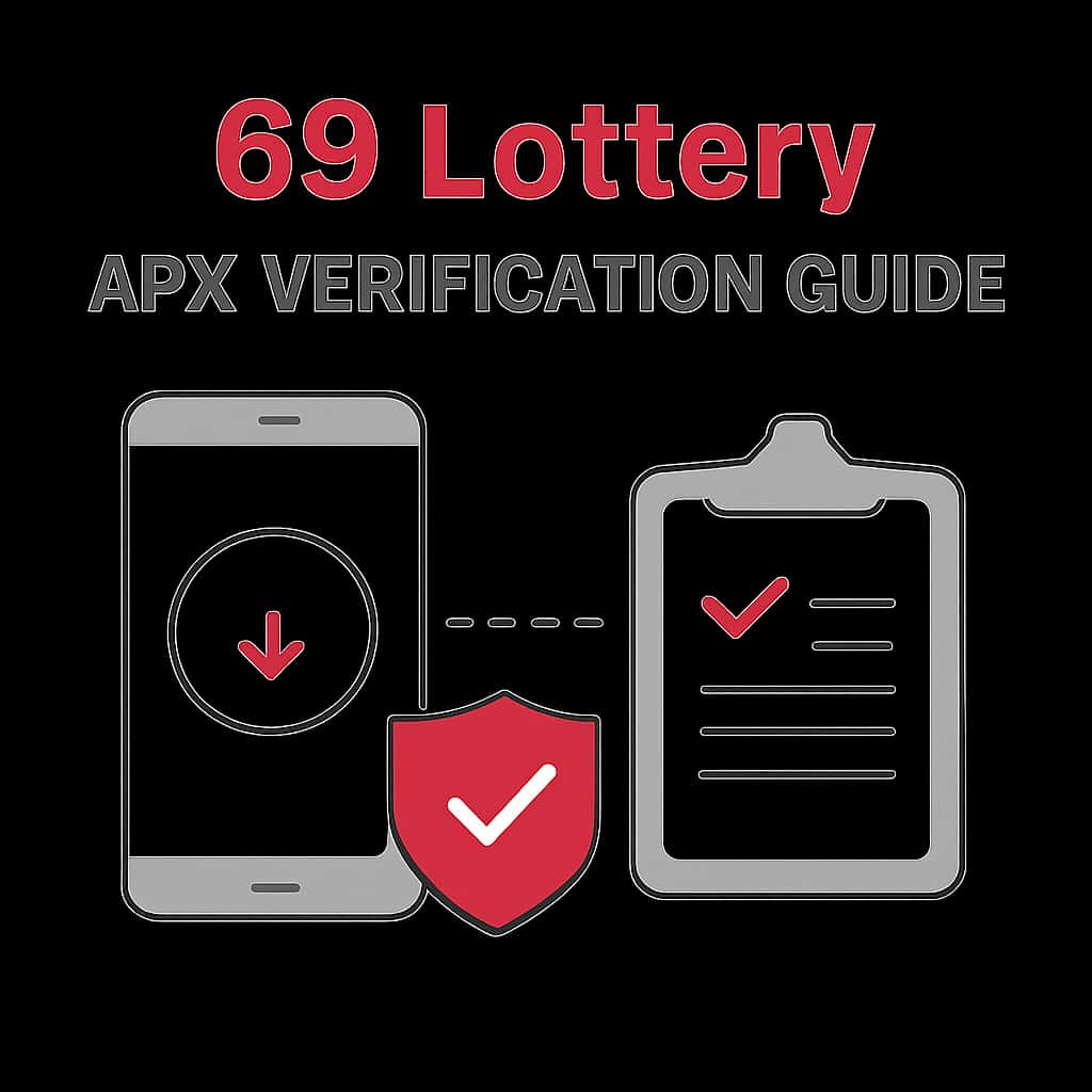 Illustration explaining the verification process for the 69 Lottery APK.