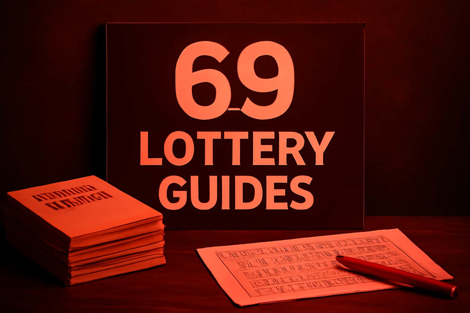 Visual representation of 69 Lottery Guides with relevant information.
