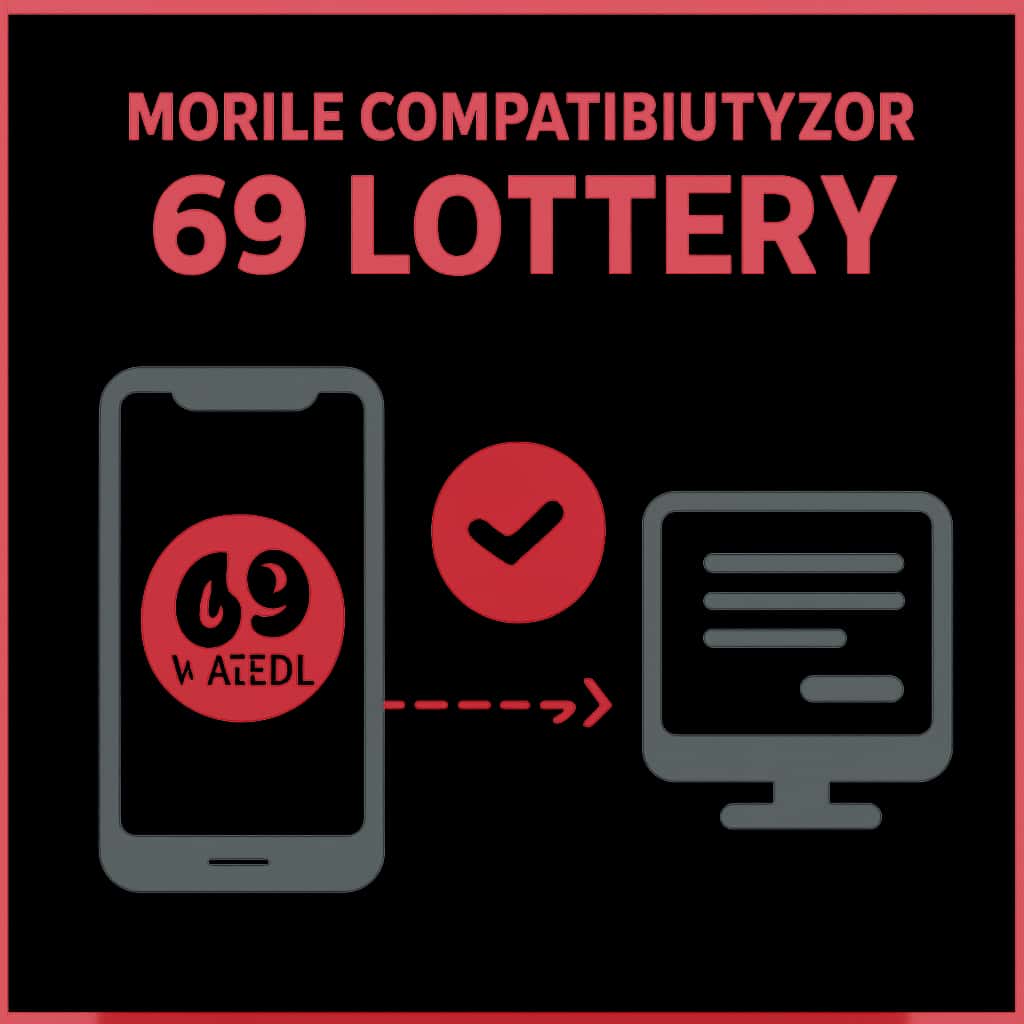 Diagram illustrating mobile compatibility for 69 Lottery app.