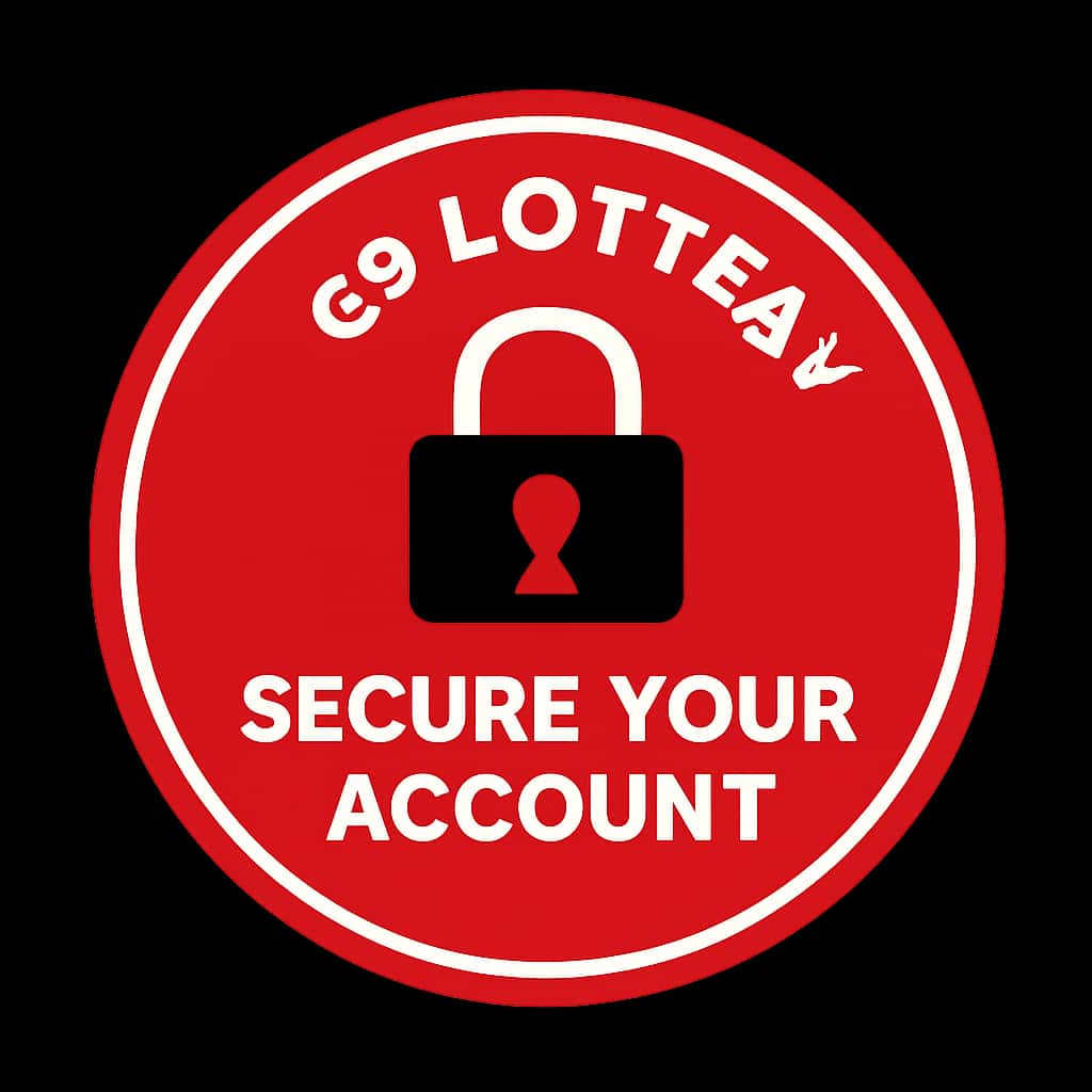 Icon representing the security of the 69 Lottery account.