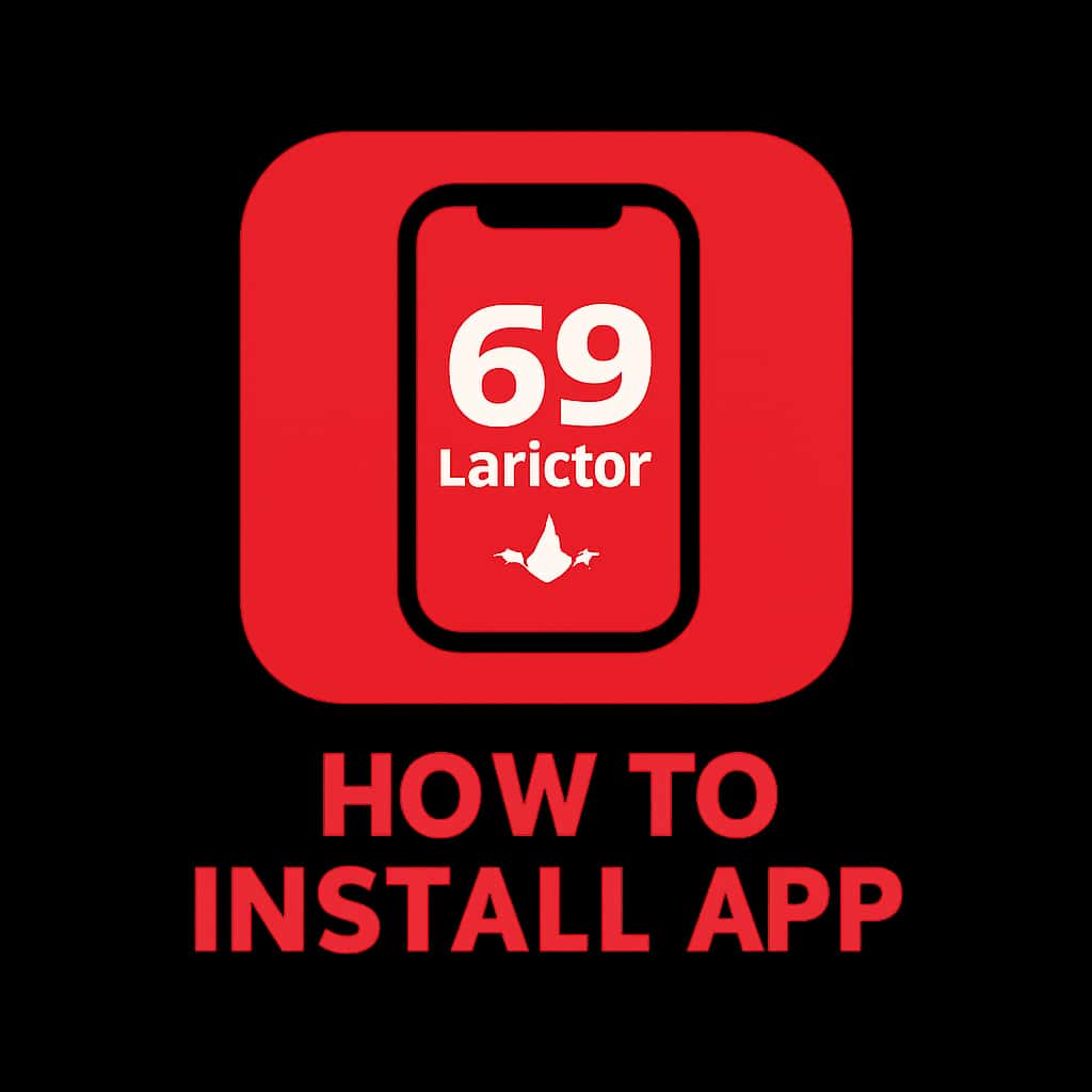 Icon representing installation guide for 69 Lottery App.